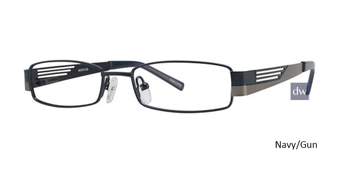 Navy/Gun K12 4065 Eyeglasses - Teenager