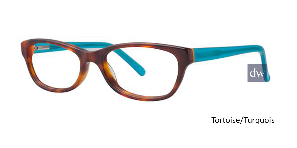 Tortoise/Turquois K12 4092 Eyeglasses - Teenager