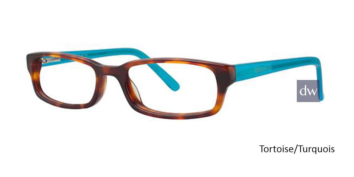 Tortoise/Turquois K12 4093 Eyeglasses - Teenager
