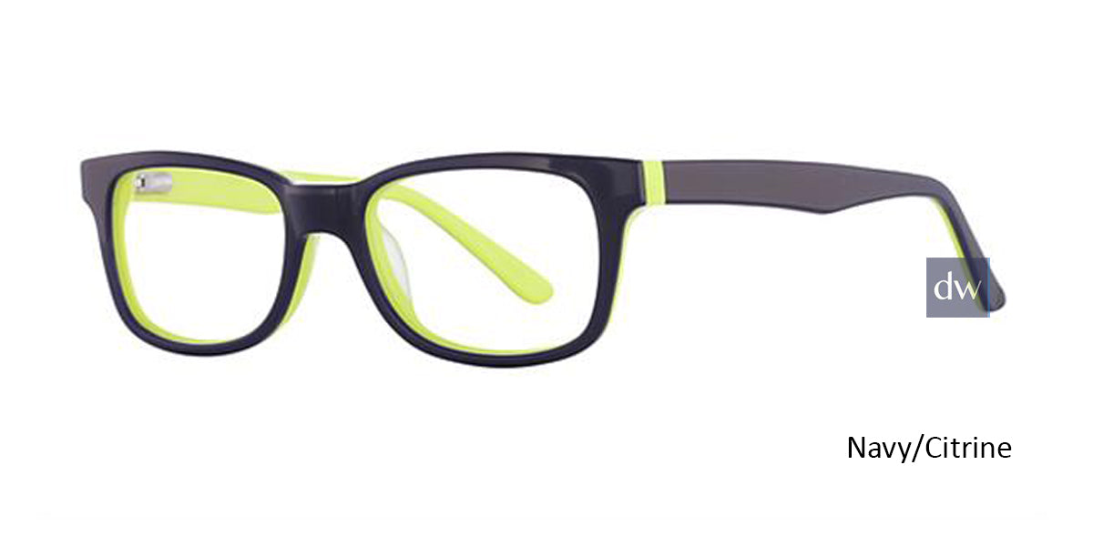 Navy/Citrine K12 4100 Eyeglasses - Teenager