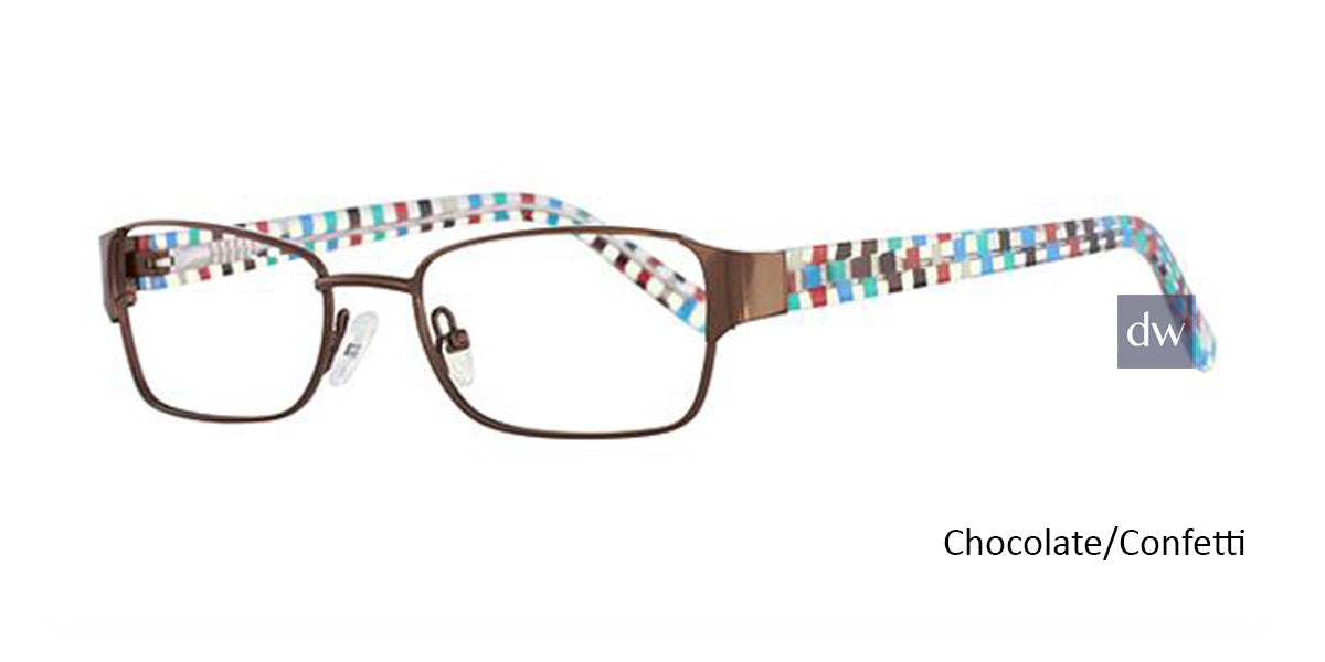 Chocolate/Confetti K12 4103 Eyeglasses - Teenager