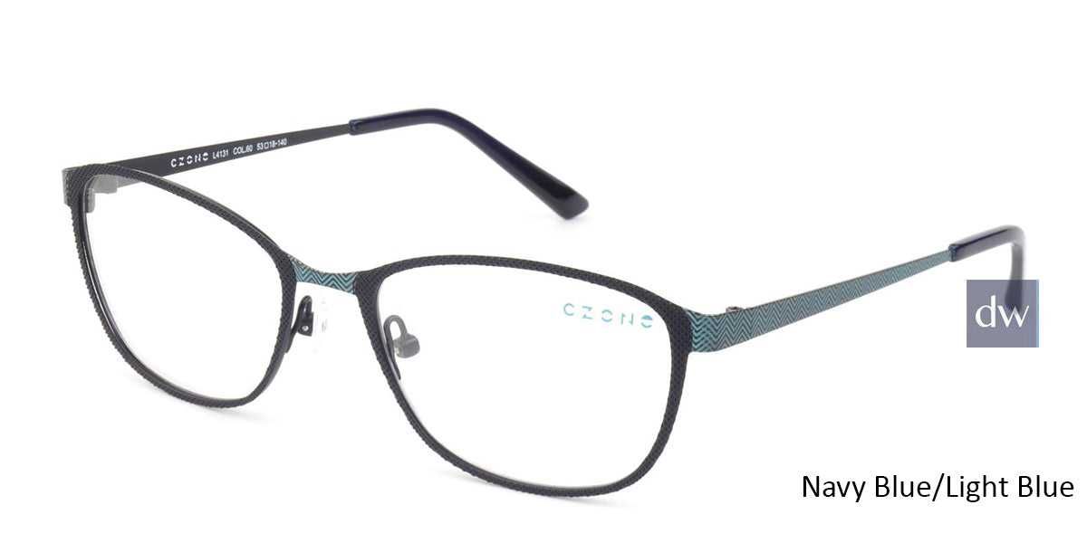 Navy Blue /Light Blue C-Zone L4131 Eyeglasses.