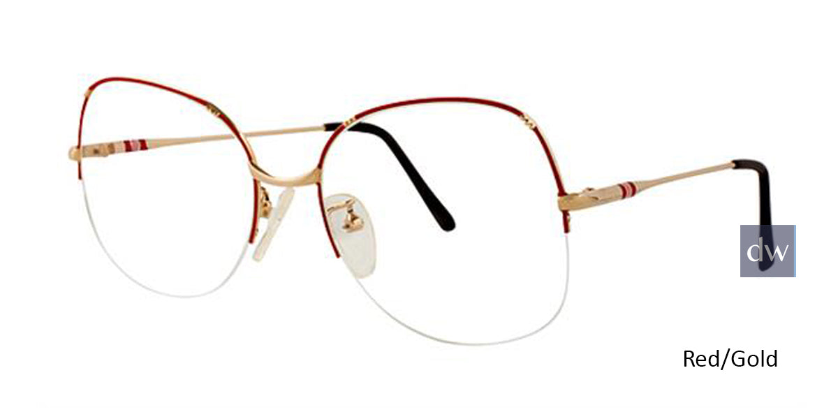 Red/Gold Elan 42 Eyeglasses.