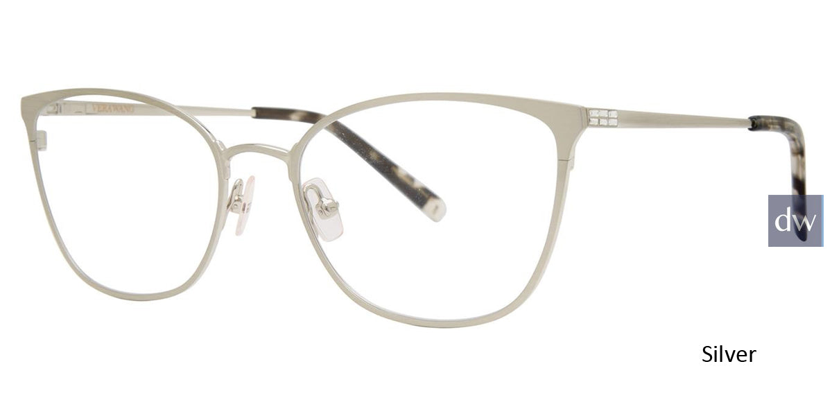 Silver Vera Wang Charrisse Eyeglasses.