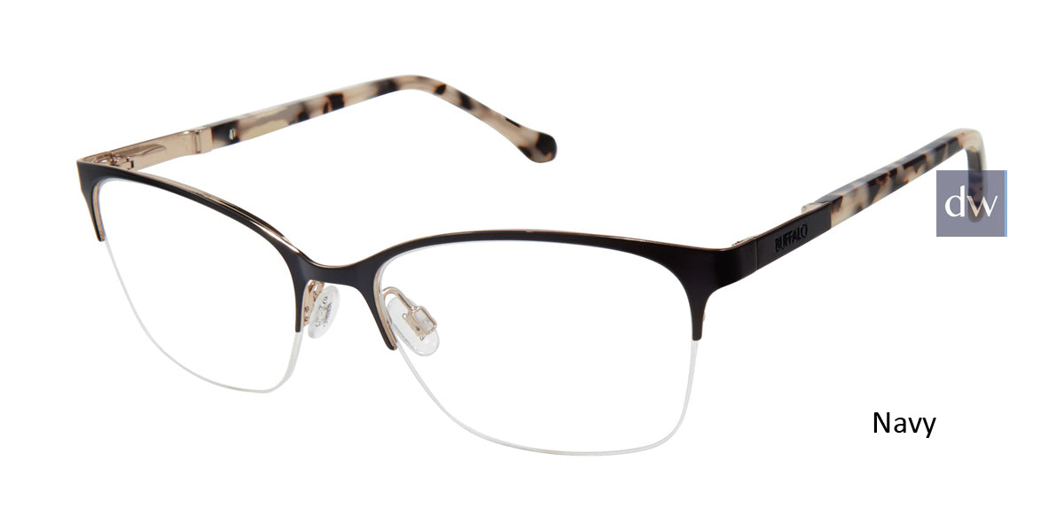 Navy Buffalo BW506 Eyeglasses.