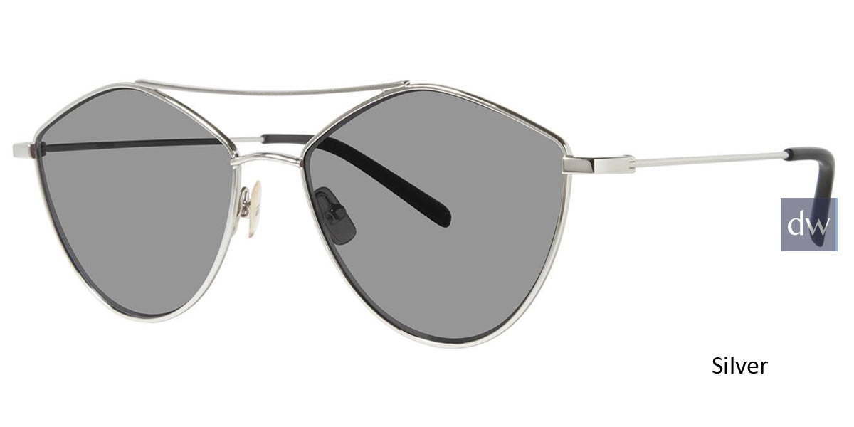 Silver Vera Wang V491 Sunglasses.