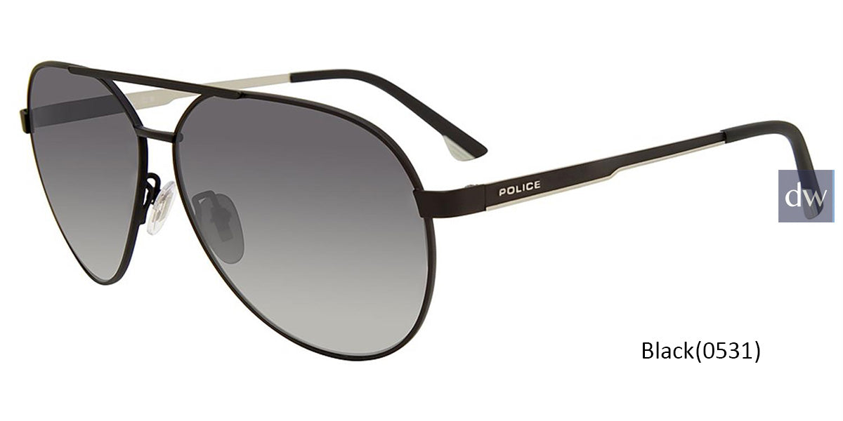 Black (0531) Police SPLB37 Sunglasses.