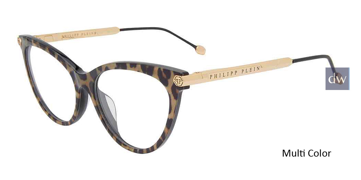 Multi Color Philipp Plein VPP037S Eyeglasses.