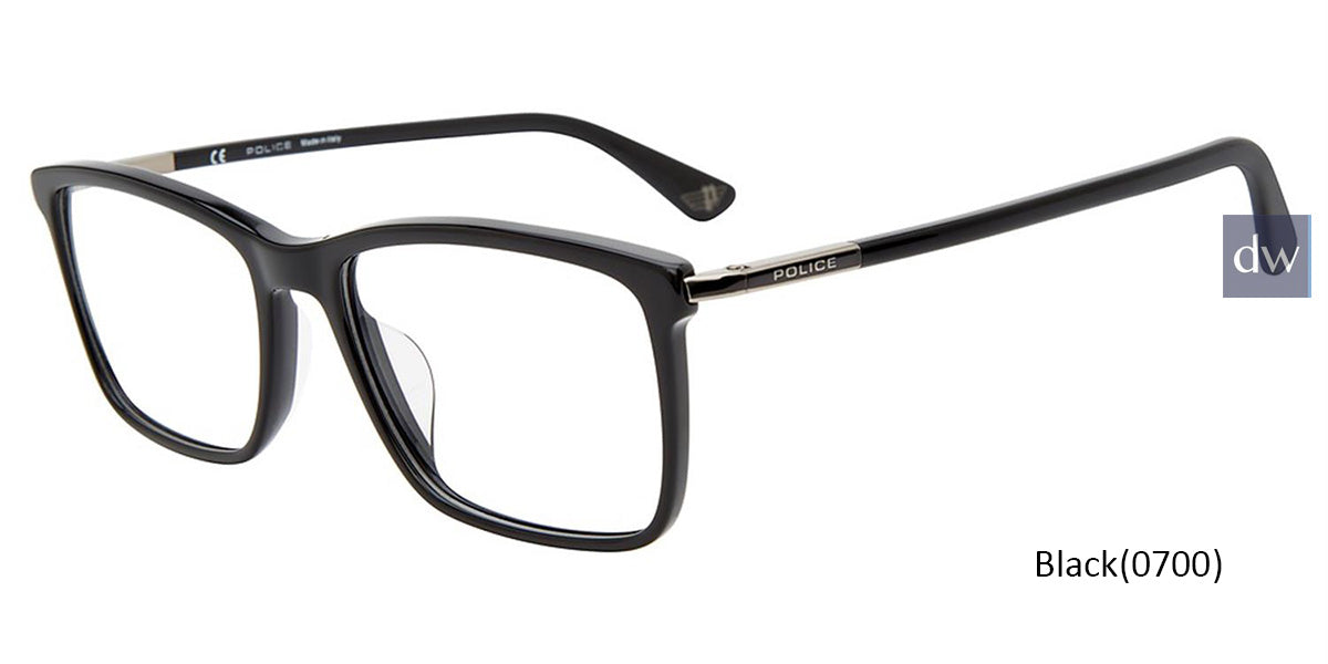 Black (0700) Police VPLD11 Eyeglasses.