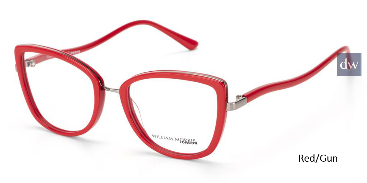 Red/Gun William Morris London WM50164 Eyeglasses.