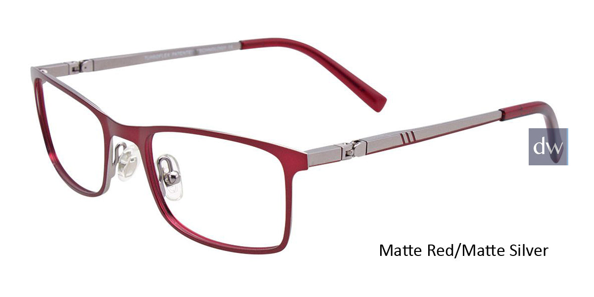 Matte Red Matte Silver