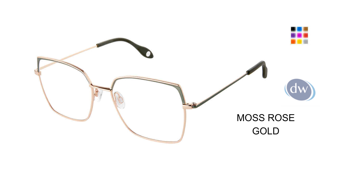 FYSH F-3720 Eyeglasses Moss Rose Gold