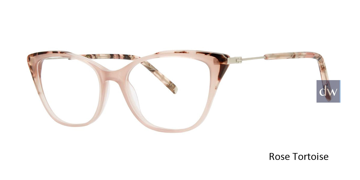 Rose Tortoise Vera Wang V567 Eyeglasses.