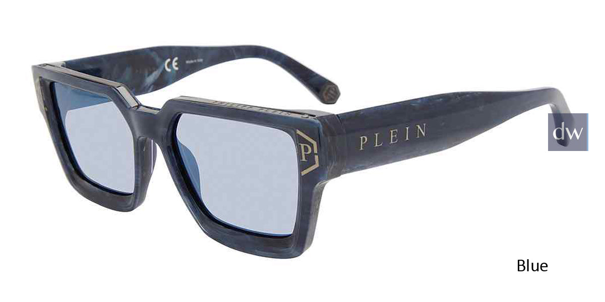 Blue Philipp Plein SPP005M Sunglasses.