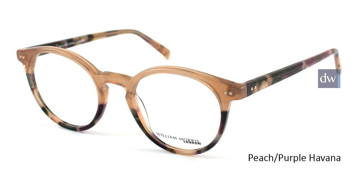 Peach/Purple Havana William Morris London WM50018 Eyeglasses- Teenager.