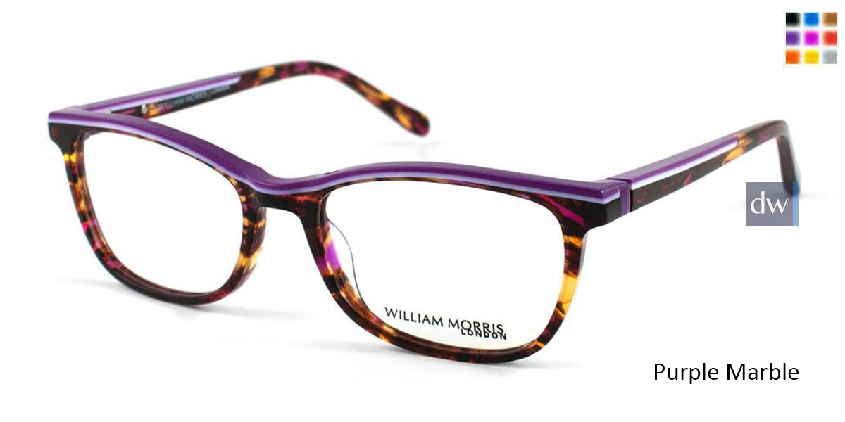 Purple Marble William Morris London WM50036 Eyeglasses.