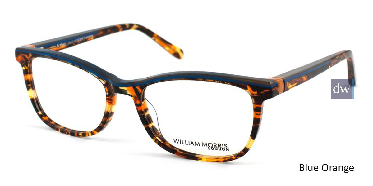 Blue Orange William Morris London WM50036 Eyeglasses.