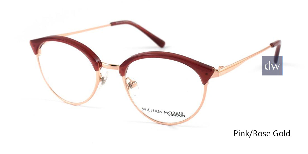 Pink/Rose Gold William Morris London WM50055 Eyeglasses.