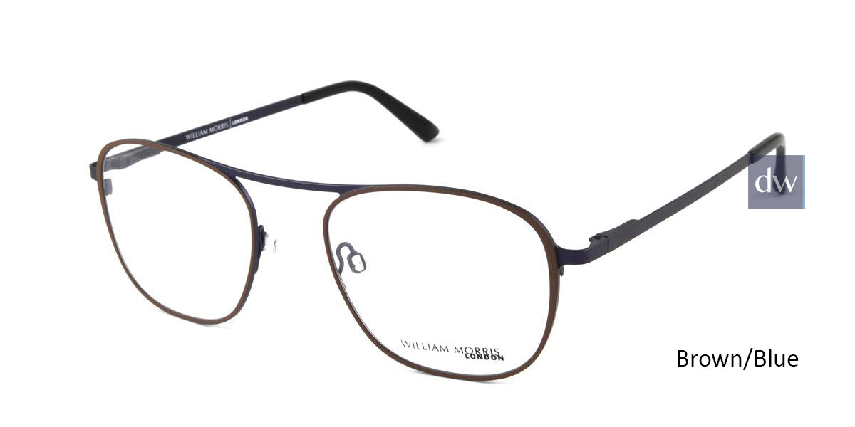 Brown/Blue William Morris London WM50133 Eyeglasses.