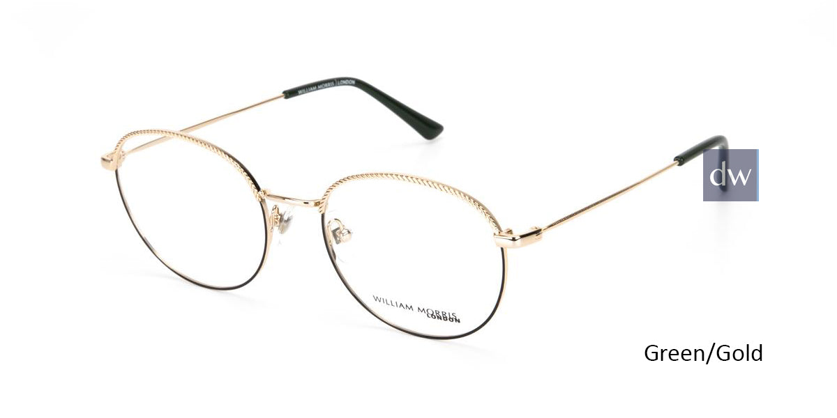 Green/Gold William Morris London WM50146 Eyeglasses.