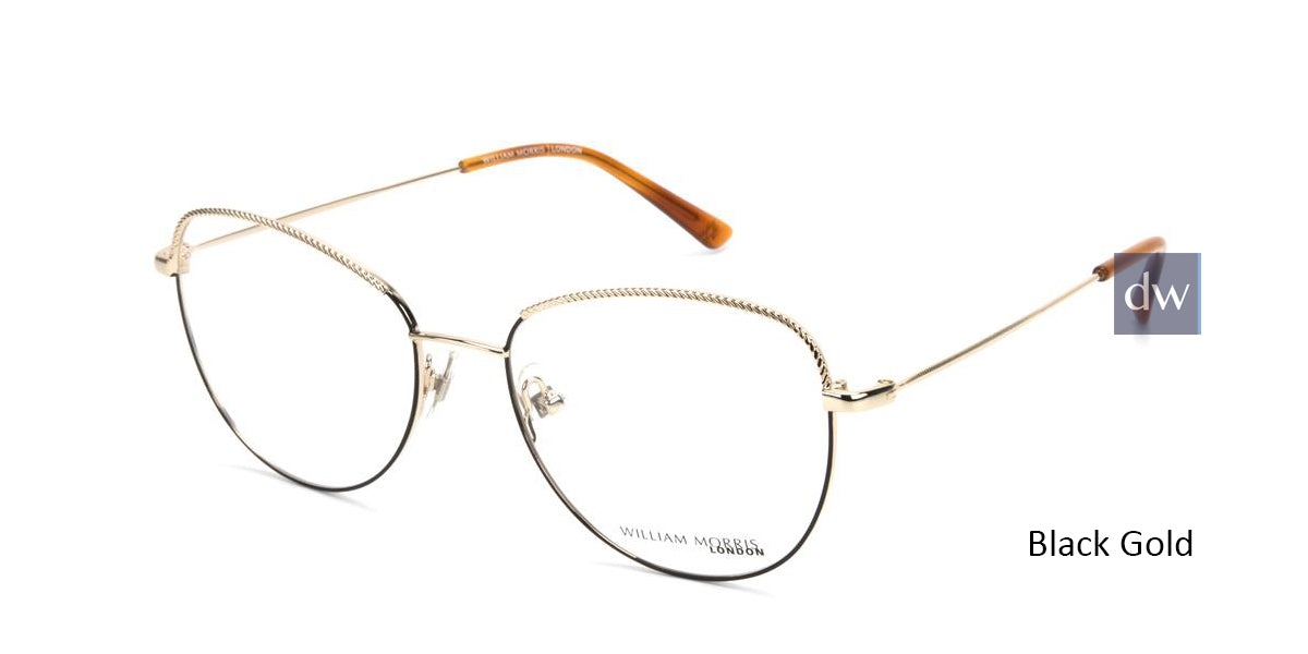 Black/Gold William Morris London WM50147 Eyeglasses.