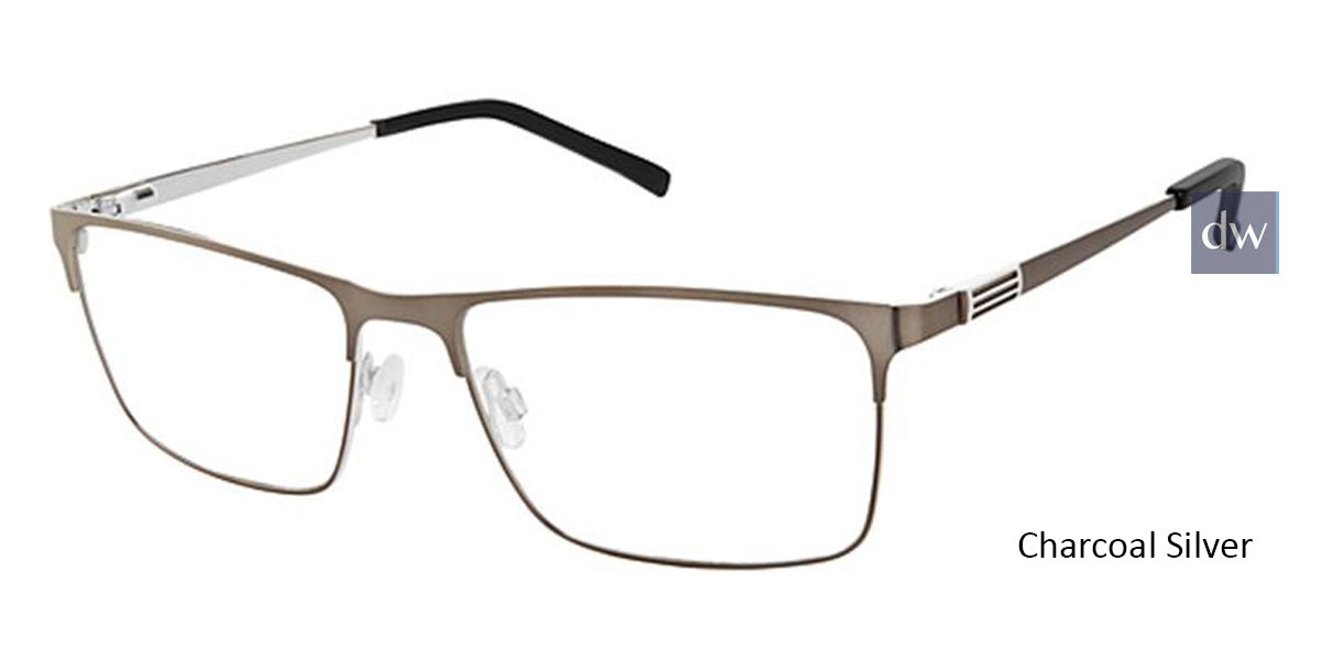Charcoal Silver Superflex SF-554 Eyeglasses.