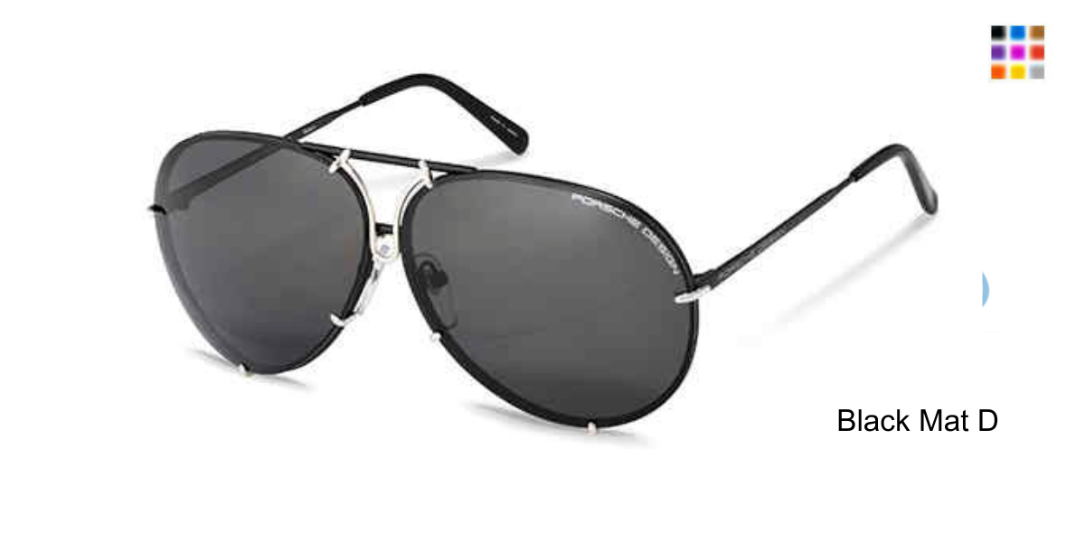 PORSCH DESIGN P8478 Sunglasses Black Mat D