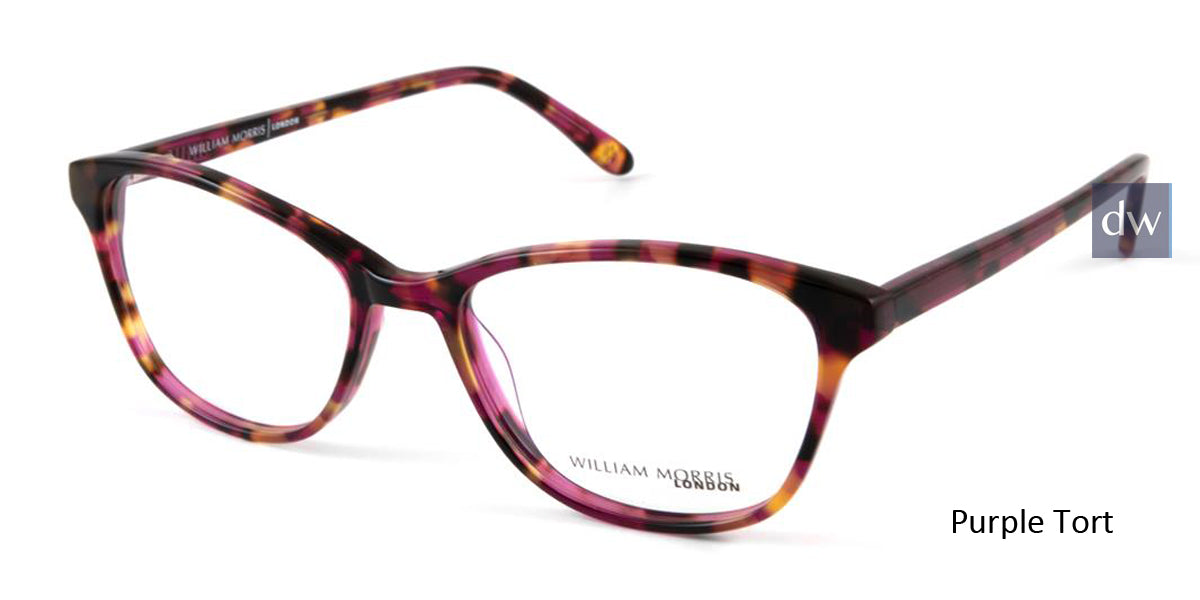 Purple Tort William Morris London WM50113 Eyeglasses.