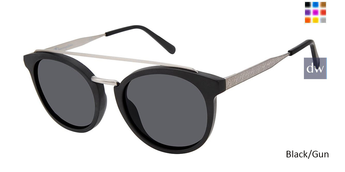 Black/Gun c01 Champion 6003H Polarized Sunglasses.