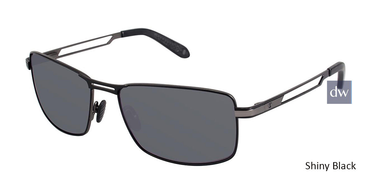 Shiny Black c02 Champion 6029 Polarized Eyeglasses.