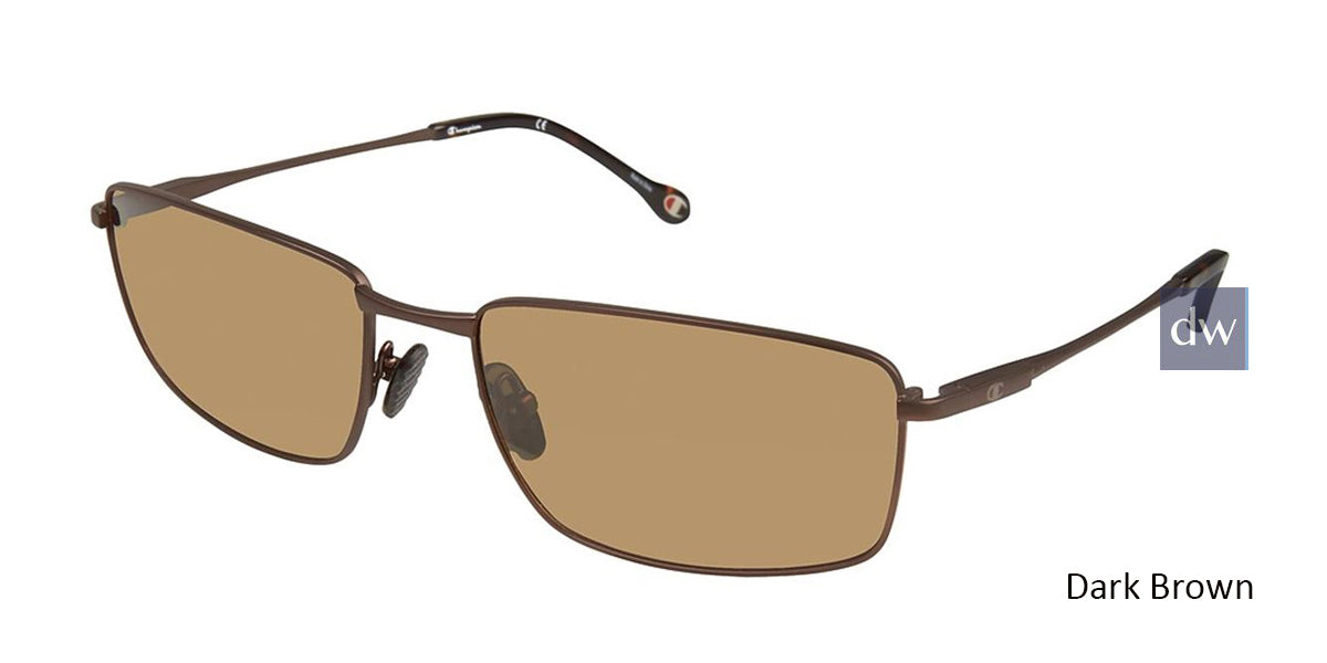 Dark Brown c02 Champion 6037 Extended Size Polarized Sunglasses.