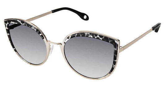 Leopard Gold Fysh F-2049 Sunglasses.