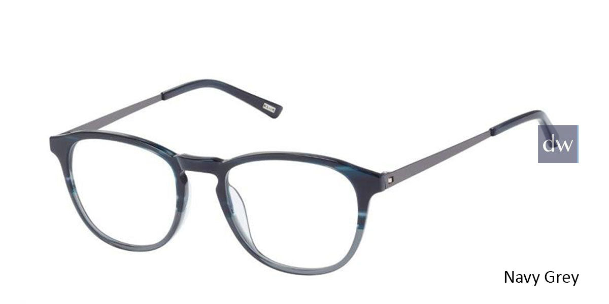 Navy Grey Kliik Denmark k-676 Eyeglasses - Teenager.