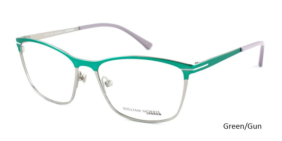 Green/Gun William Morris London WM6999 Eyeglasses.
