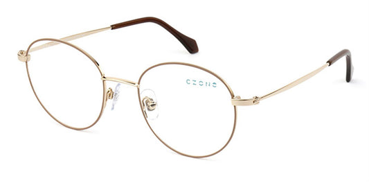 Beige/Gold C-Zone Q2234 Eyeglasses Teenager.