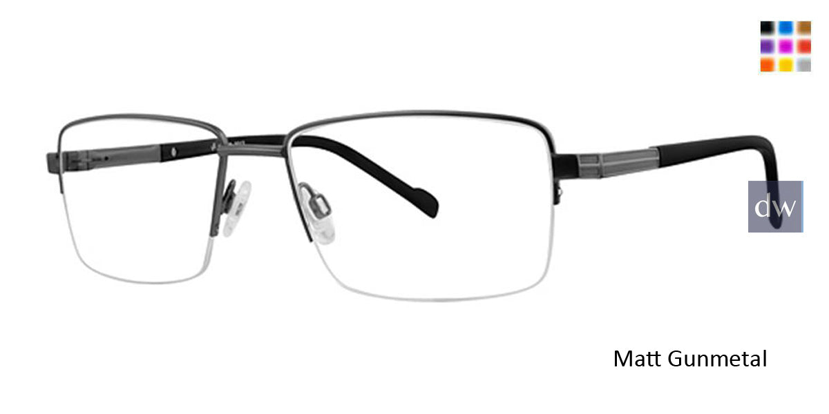 Matt Gunmetal Vivid Collection Vivid 3013 Eyeglasses.