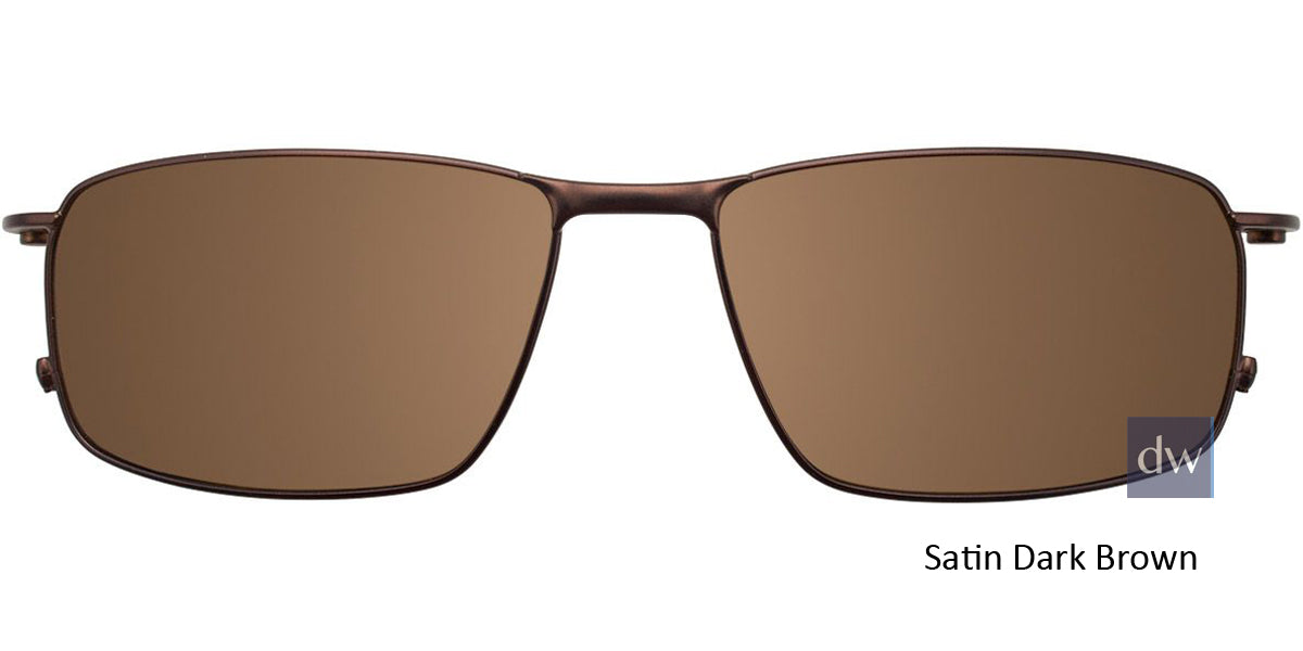 Satin Dark Brown Clip-On