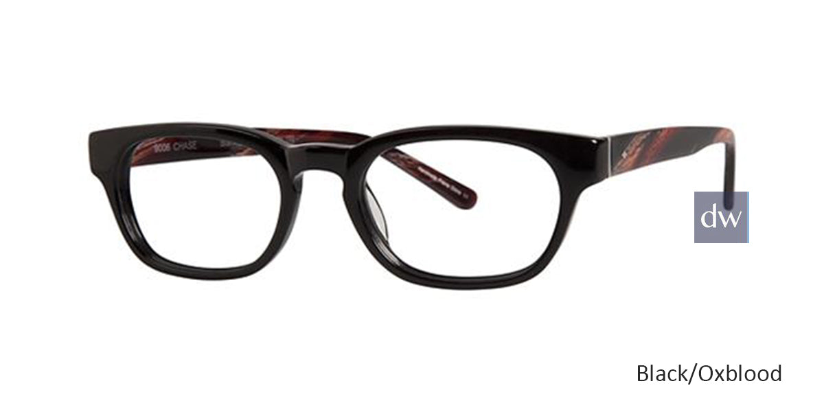 Black/Oxblood Deja Vu 9006 Eyeglasses