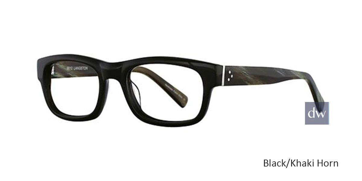 Black/Khaki Horn Deja Vu 9012 Eyeglasses
