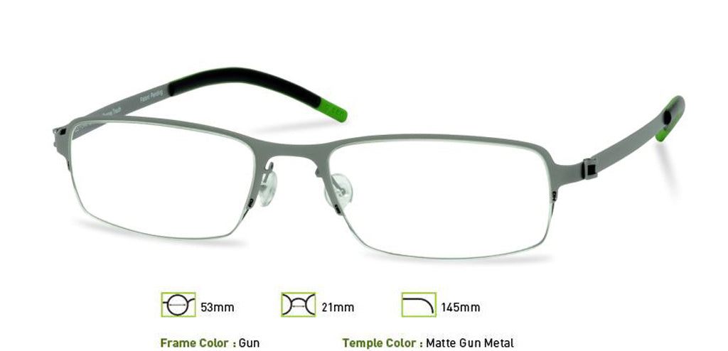Gunmetal Free-Form FFA904 Eyeglasses.