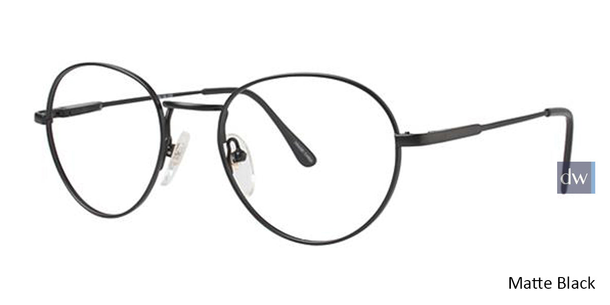 Matte Black Elan 9071 Eyeglasses.