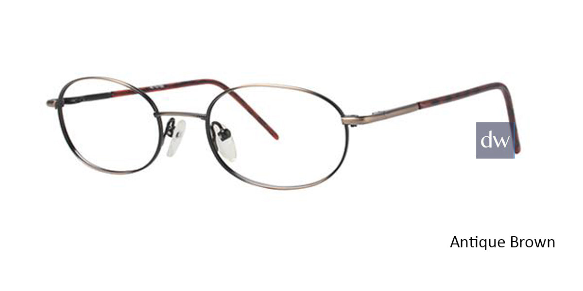 Antique Brown Elan 9074 Eyeglasses.