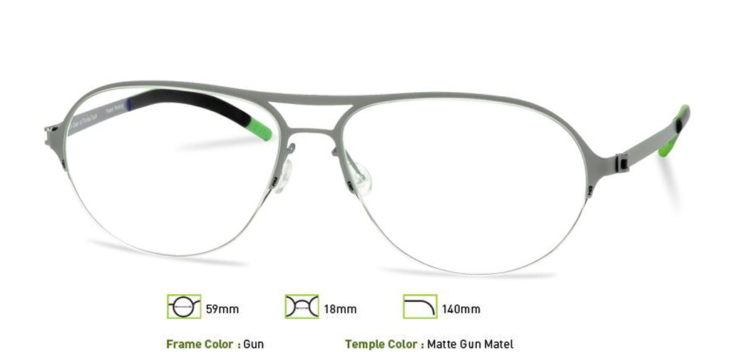 Gunmetal Free-Form FFA911 Eyeglasses