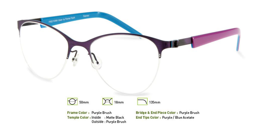 Purple Brush Free-Form FFA913 Eyeglasses