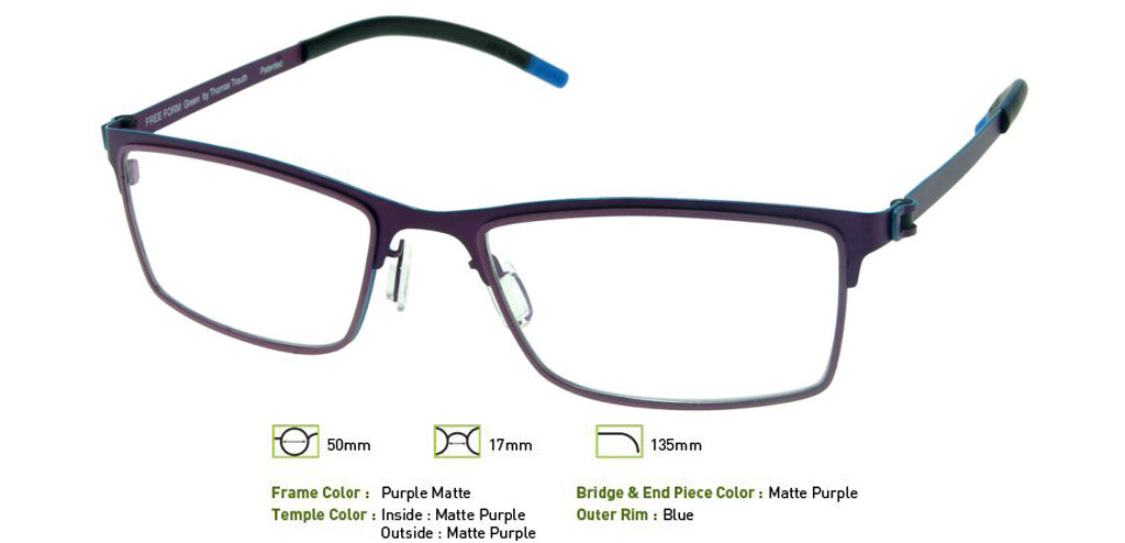 Matte Purple Free-Form FFA923 Eyeglasses