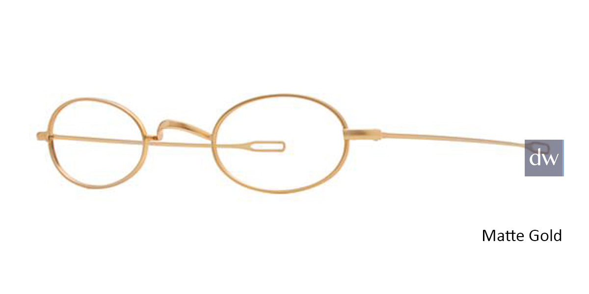 Matte Gold Elan 9246 Eyeglasses.