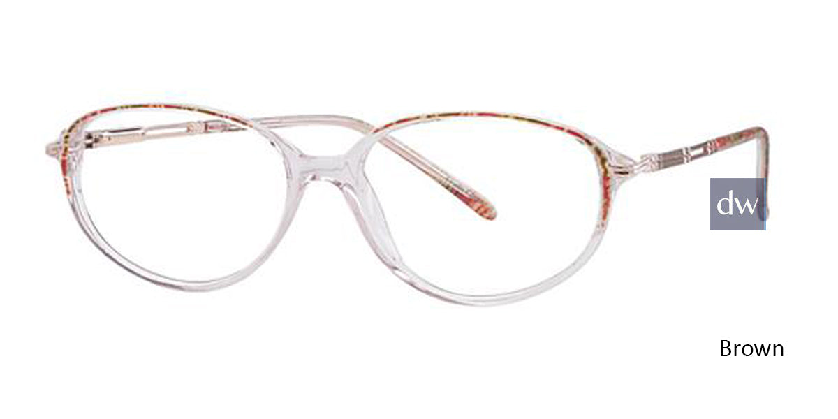 Brown Elan 9285 Eyeglasses.