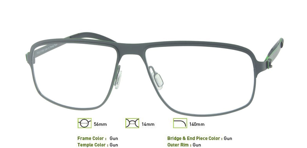 Gunmetal Free-Form FFA946 Eyeglasses