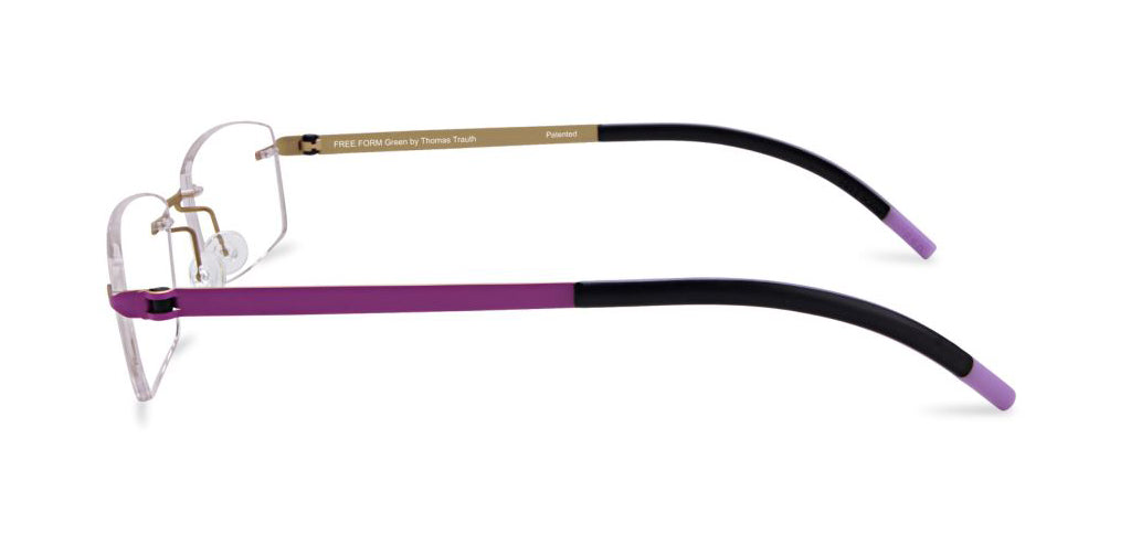 Fuchsia/Gold Free-Form FFA952 Eyeglasses