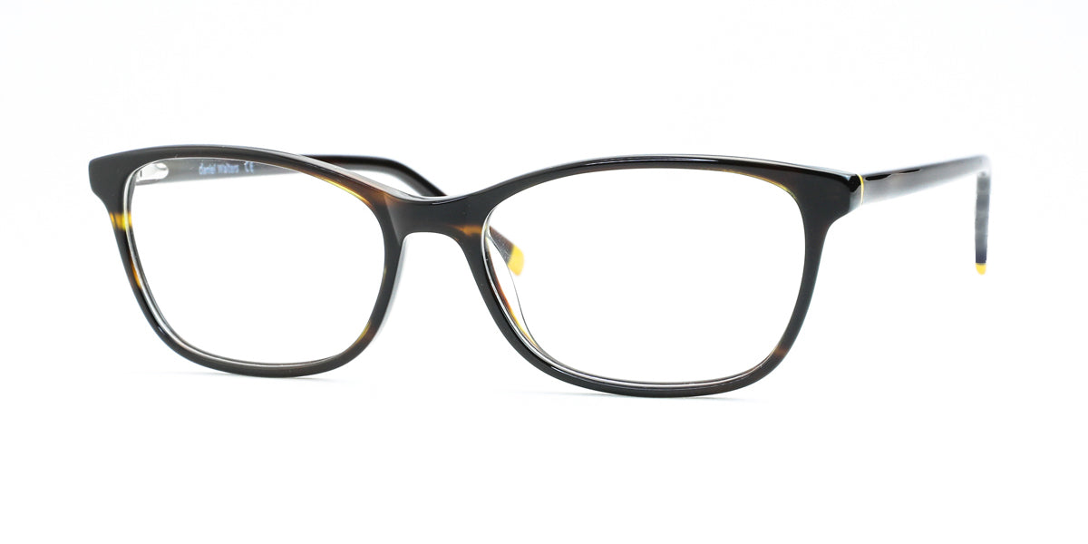 Shiny Brown Stripe/Brown Daniel Walters RGA019 Eyeglasses.